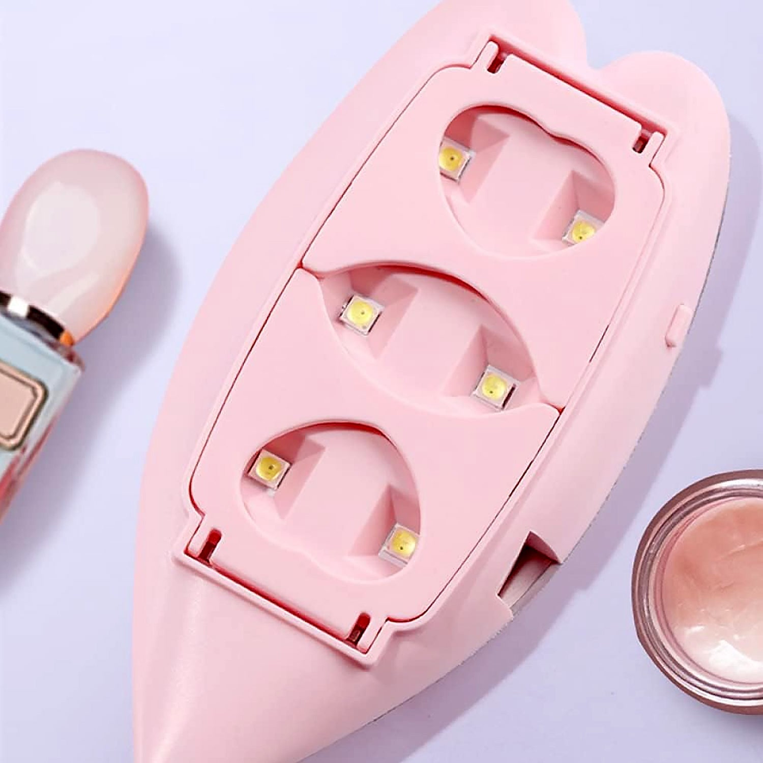 12914 Mini Nail Lamp 6w 6 Led UV Nail Dryer with USB Cable for Gel Nail Polish Nail Art Tools for Starters Home DIY Professionals Salon Manicure (1 Pc) 12914 Mini Nail Lamp 6w 6 Led UV Nail Dryer with USB Cable for Gel Nail Polish Nail Art Tools for Starters Home DIY Professionals Salon Manicure (1 Pc)